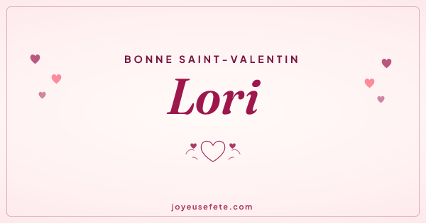 Image « Bonne Saint-Valentin Lori » au format large