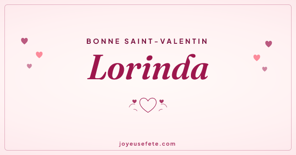 Image « Bonne Saint-Valentin Lorinda » au format large