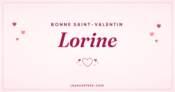 Image « Bonne Saint-Valentin Lorine » au format large