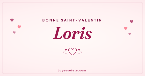 Image « Bonne Saint-Valentin Loris » au format large