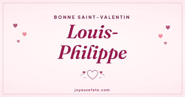 Image « Bonne Saint-Valentin Louis-Philippe » au format large