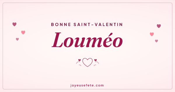 Image « Bonne Saint-Valentin Louméo » au format large