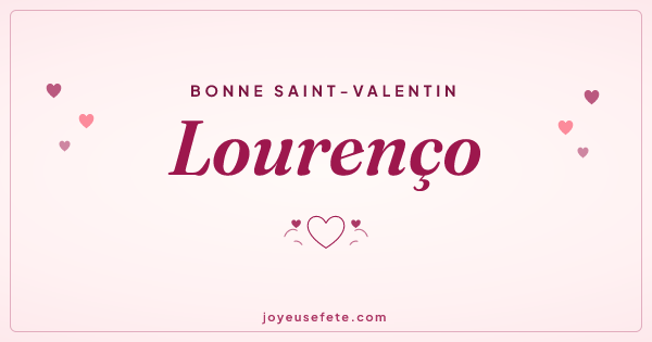 Image « Bonne Saint-Valentin Lourenço » au format large