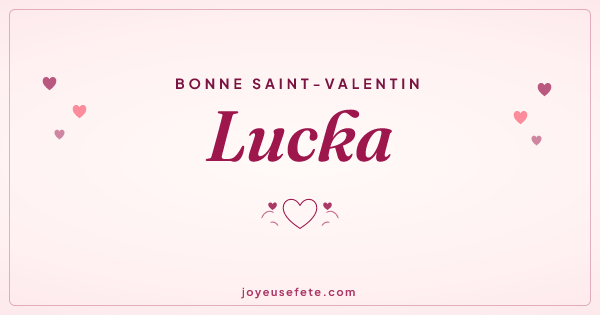 Image « Bonne Saint-Valentin Lucka » au format large