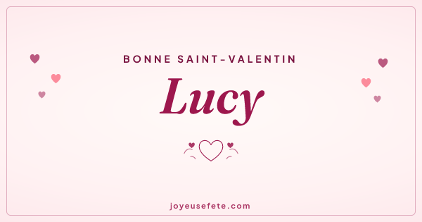 Image « Bonne Saint-Valentin Lucy » au format large