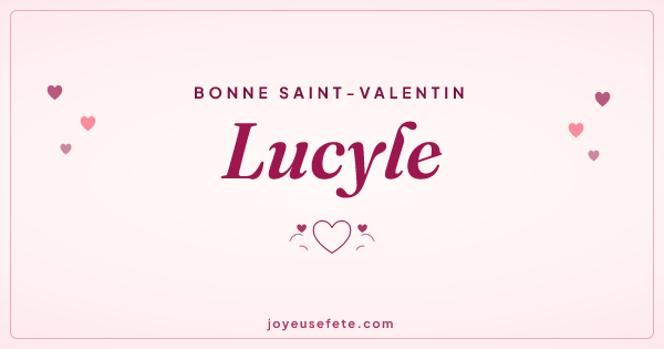 Image « Bonne Saint-Valentin Lucyle » au format large