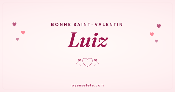 Image « Bonne Saint-Valentin Luiz » au format large