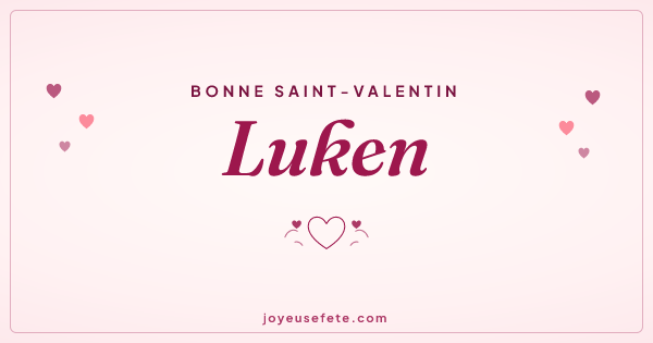 Image « Bonne Saint-Valentin Luken » au format large