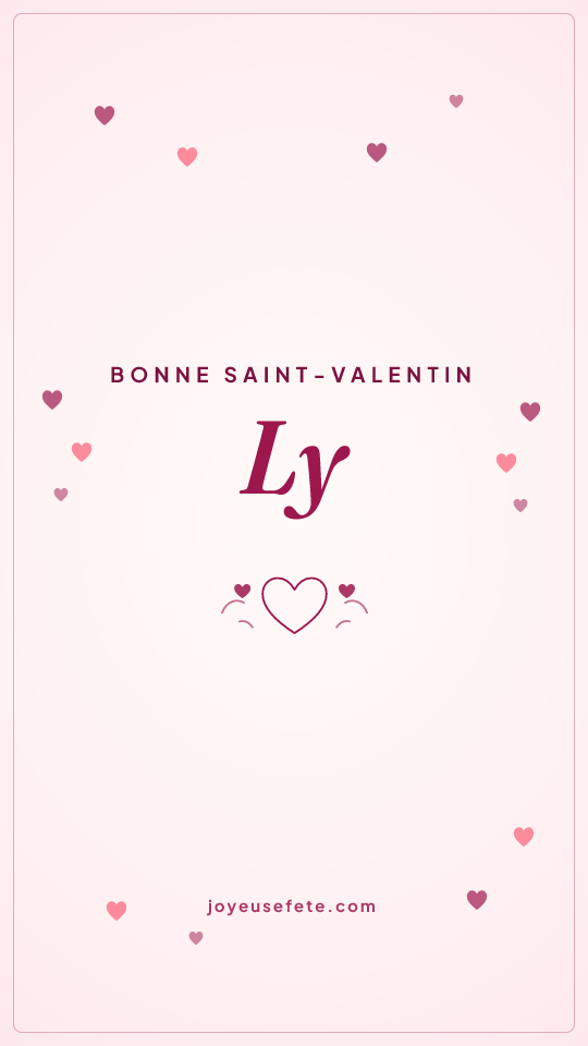Image « Bonne Saint-Valentin Ly » au format story