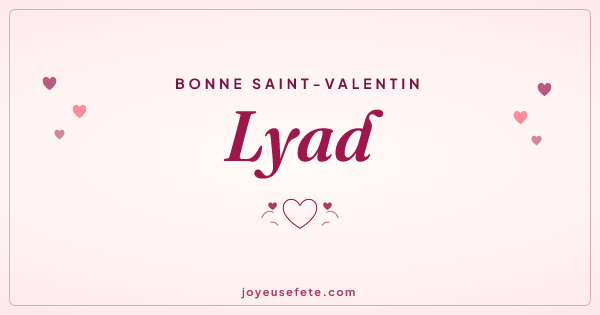 Image « Bonne Saint-Valentin Lyad » au format large