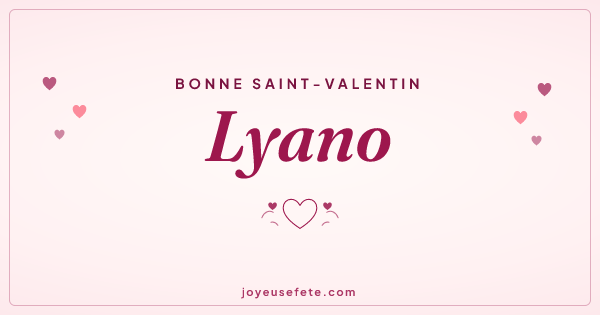 Image « Bonne Saint-Valentin Lyano » au format large