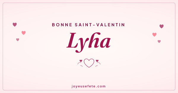 Image « Bonne Saint-Valentin Lyha » au format large