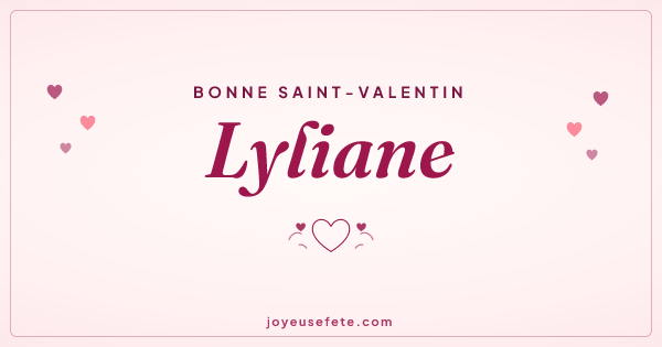 Image « Bonne Saint-Valentin Lyliane » au format large