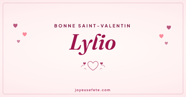 Image « Bonne Saint-Valentin Lylio » au format large