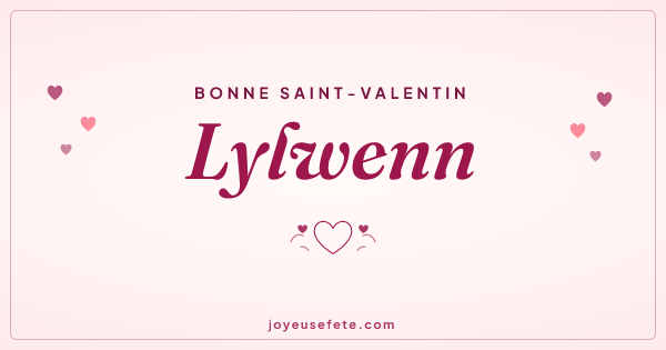 Image « Bonne Saint-Valentin Lylwenn » au format large