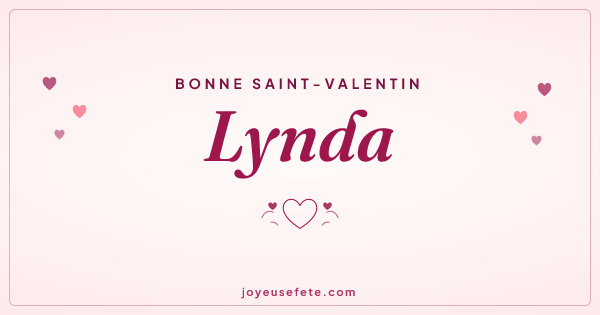 Image « Bonne Saint-Valentin Lynda » au format large