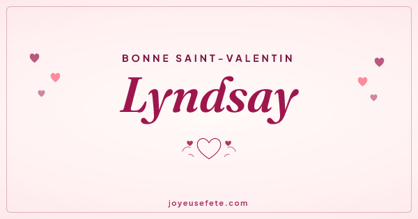 Image « Bonne Saint-Valentin Lyndsay » au format large