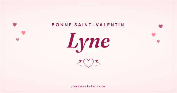 Image « Bonne Saint-Valentin Lyne » au format large