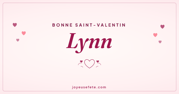 Image « Bonne Saint-Valentin Lynn » au format large