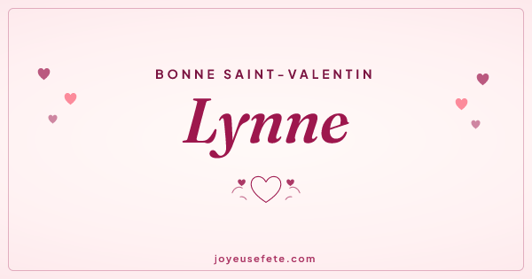 Image « Bonne Saint-Valentin Lynne » au format large