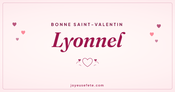 Image « Bonne Saint-Valentin Lyonnel » au format large