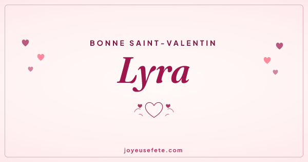 Image « Bonne Saint-Valentin Lyra » au format large
