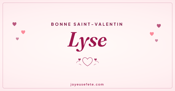 Image « Bonne Saint-Valentin Lyse » au format large