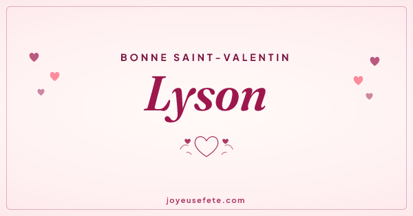 Image « Bonne Saint-Valentin Lyson » au format large