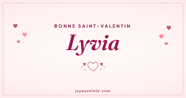 Image « Bonne Saint-Valentin Lyvia » au format large