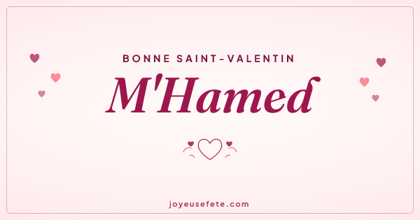Image « Bonne Saint-Valentin M'Hamed » au format large