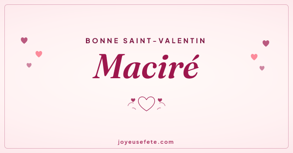 Image « Bonne Saint-Valentin Maciré » au format large