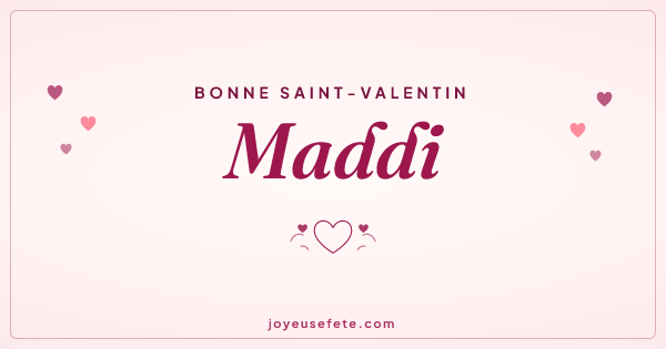 Image « Bonne Saint-Valentin Maddi » au format large