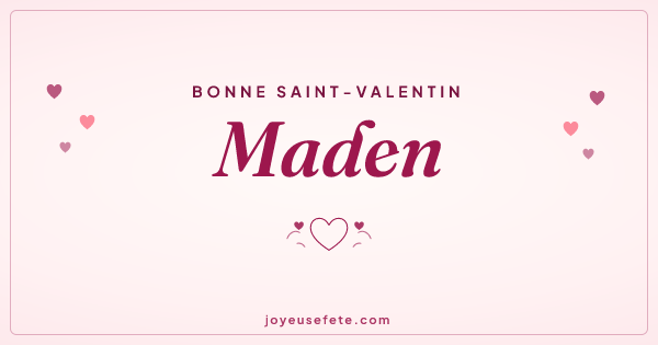 Image « Bonne Saint-Valentin Maden » au format large