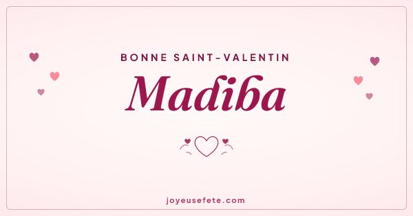 Image « Bonne Saint-Valentin Madiba » au format large
