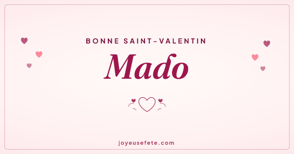 Image « Bonne Saint-Valentin Mado » au format large