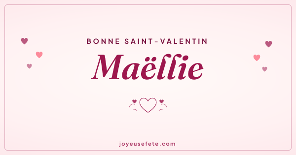 Image « Bonne Saint-Valentin Maëllie » au format large