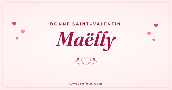 Image « Bonne Saint-Valentin Maëlly » au format large