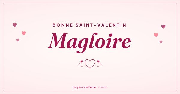 Image « Bonne Saint-Valentin Magloire » au format large