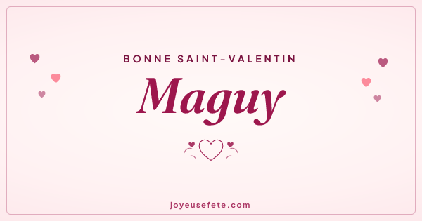 Image « Bonne Saint-Valentin Maguy » au format large