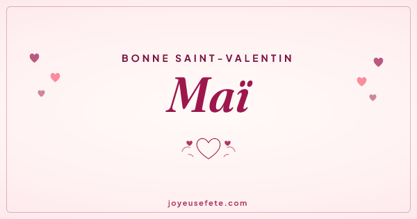 Image « Bonne Saint-Valentin Maï » au format large