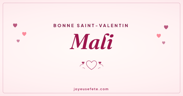Image « Bonne Saint-Valentin Mali » au format large