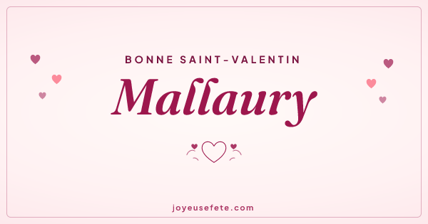 Image « Bonne Saint-Valentin Mallaury » au format large