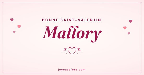 Image « Bonne Saint-Valentin Mallory » au format large