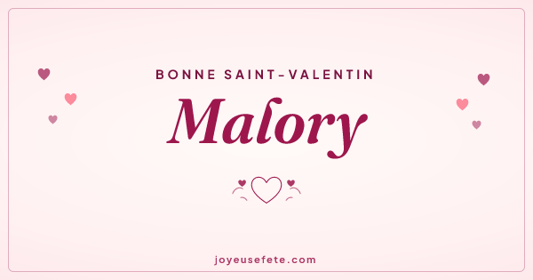 Image « Bonne Saint-Valentin Malory » au format large