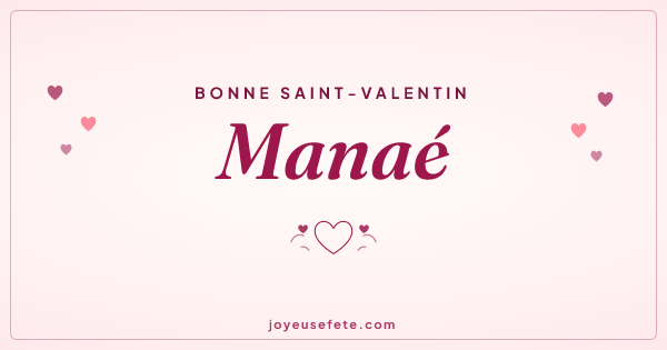 Image « Bonne Saint-Valentin Manaé » au format large