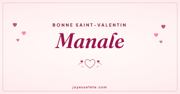 Image « Bonne Saint-Valentin Manale » au format large