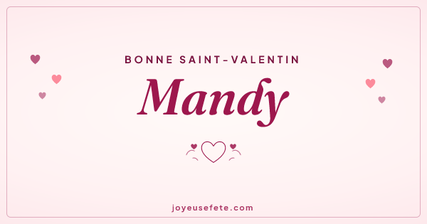 Image « Bonne Saint-Valentin Mandy » au format large