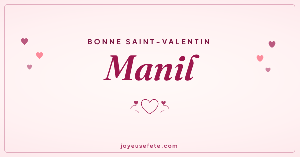 Image « Bonne Saint-Valentin Manil » au format large