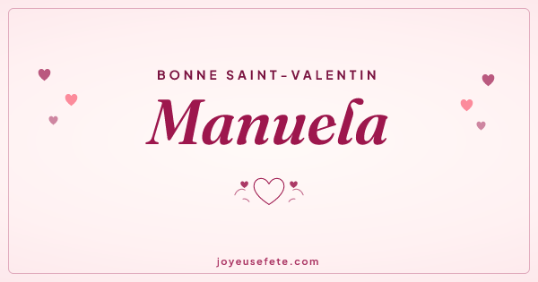 Image « Bonne Saint-Valentin Manuela » au format large