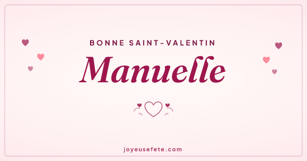Image « Bonne Saint-Valentin Manuelle » au format large